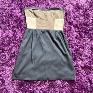 Sparkle and Fade Strapless Colorblock Dress